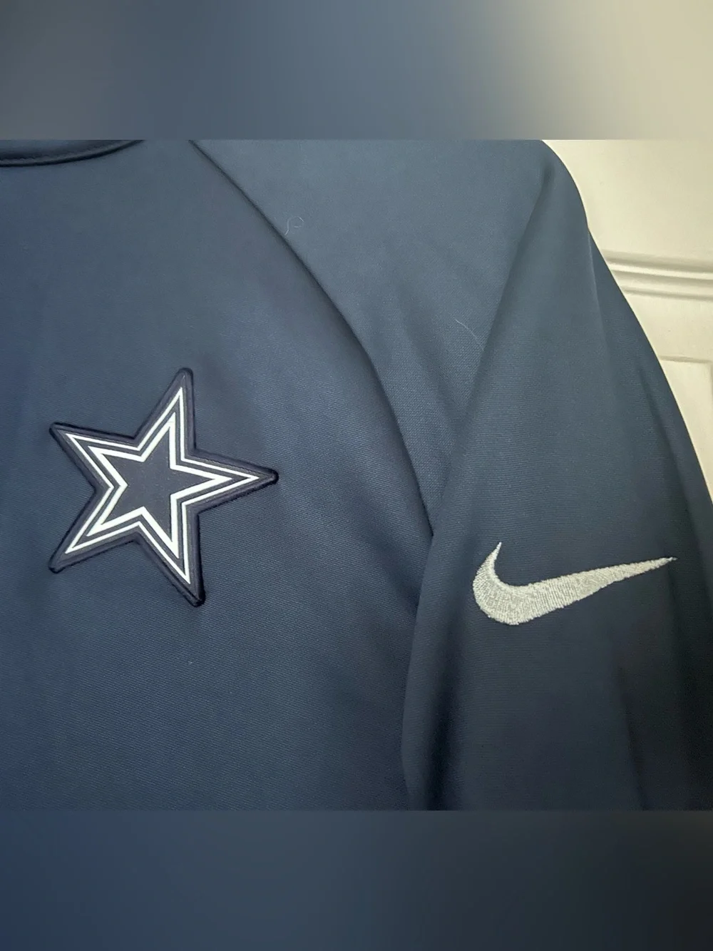 Nike Navy Quarter-Zip Pullover with Star Logo